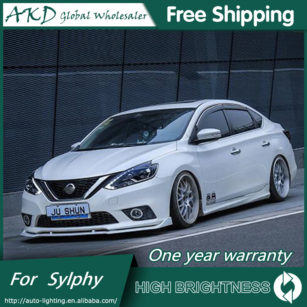 AKD автомобильный Стайлинг Головной фонарь для новых Nissan Sylphy фары- Sentra Almera светодиодный фар D2H Hid биксеноновый луч