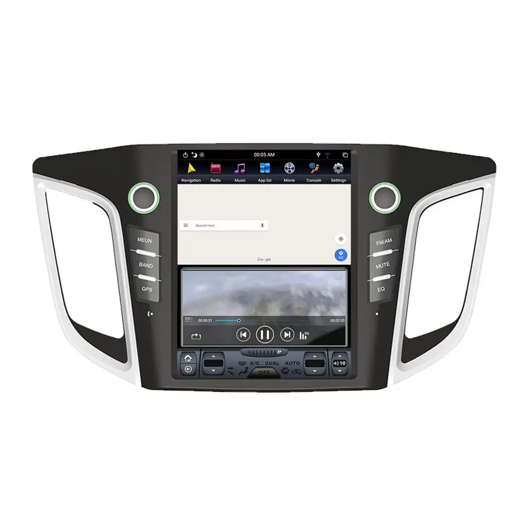 Android 9,0 Tesla вертикальный экран Автомобильный плеер gps навигация для HYUNDAI IX25- аудио dvd-плеер 1920*1080