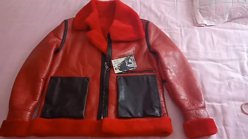 Пальто с мехом Для Мужчин's Shearling куртка B3 летная куртка короткой меховой кожаный жакет импортируется из шерсти из Австралии Для мужчин из овчей солнцезащитные очки-авиаторы