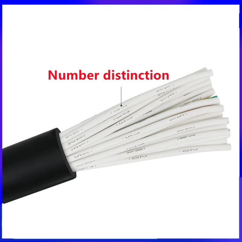 10M Pvc Kabel Draad14 16 20 24 40 30 Cores Rvv Besturingsdraad 26 24 22 20 18 17 Awg Puur Koperen Kern Stroomkabel Sensor Signaaldraad