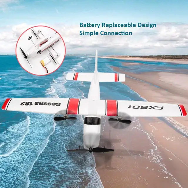 FX801 RC Plane EPP Foam Glider Airplane Gyro 2.4G 2CH RTF Remote Control Wingspan Aircraft Funny Boys Airplanes Interesting Toys 3