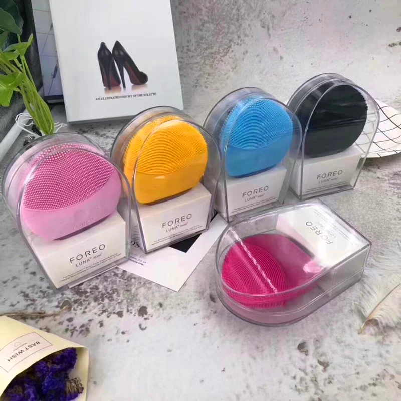 Foreo Luna Mini 2 Limpieza Очищающая щетка для лица Foreo Luna силиконовая электрическая щетка для лица настоящий FOREO логотип Usb Водонепроницаемый