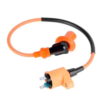 

VODOOL Performance Motorcycle Ignition Spark Plug Coil Wire Cable Motorbike Styling For GY6 50cc 125cc 150cc Scooter Moped Kart