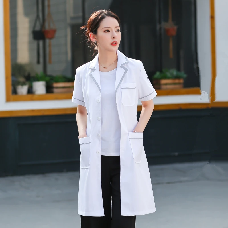 Style9 Скрабы медицинская Униформа Женская спецодежда медицинская белая куртка одежда медсестры хирургическая уход домашняя одежда для взрослых Рабочая одежда - Цвет: Style9