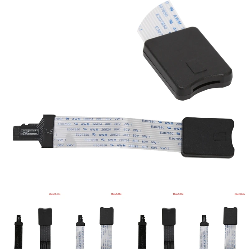 

TF Male To MicroSD Female Card Reader Extension Adapter Cable For Phone GPS TV