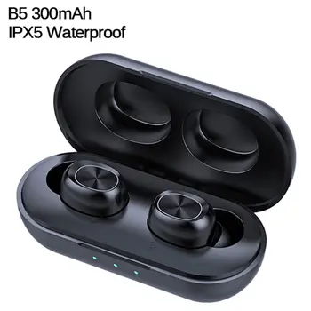 

B5 TWS 5.0 Bluetooth Wireless Earphone Touch Control 6D Stereo Earbuds Bass Handsfree Headset With Microphone Charging Box