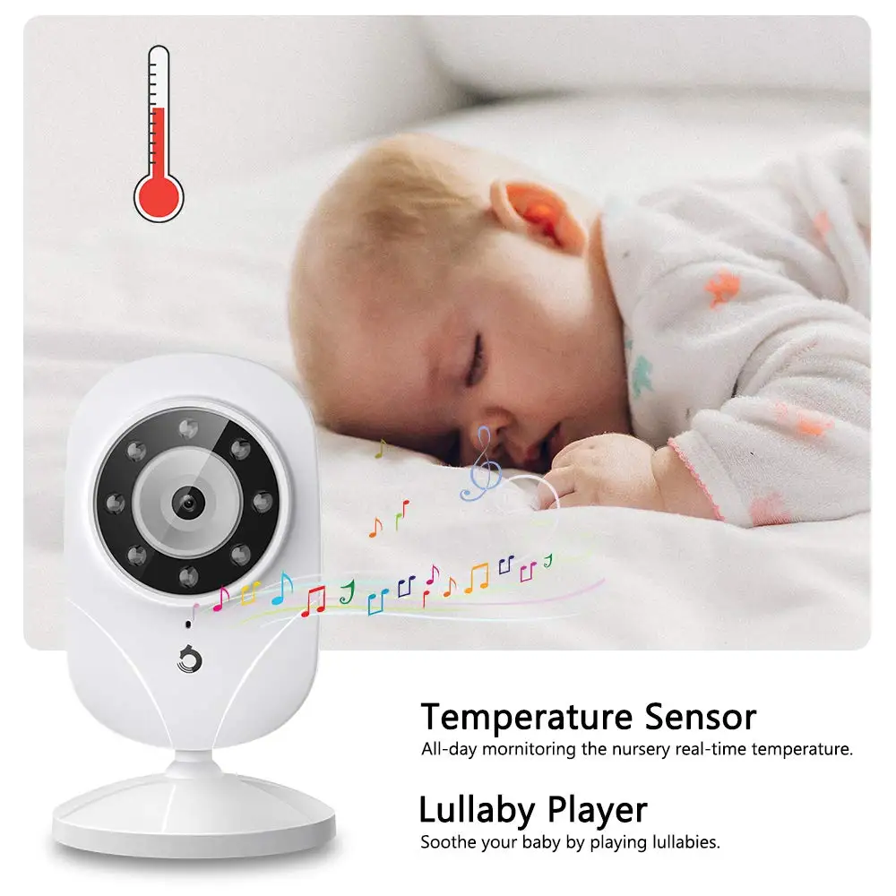  2.4 ''Wireless Video Baby Monitor DT24 Pro HD Wifi Monitoraggio della Temperatura di Versione di No