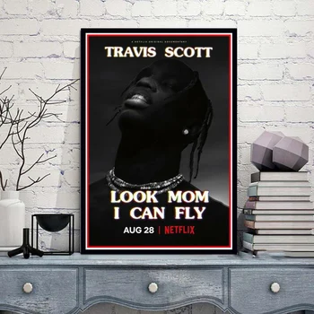 

Poster Prints Travis Scott Look Mom I Can Fly Movie 2019 Tv Show Series Painting Art Wall Pictures For Living Room Home Decor