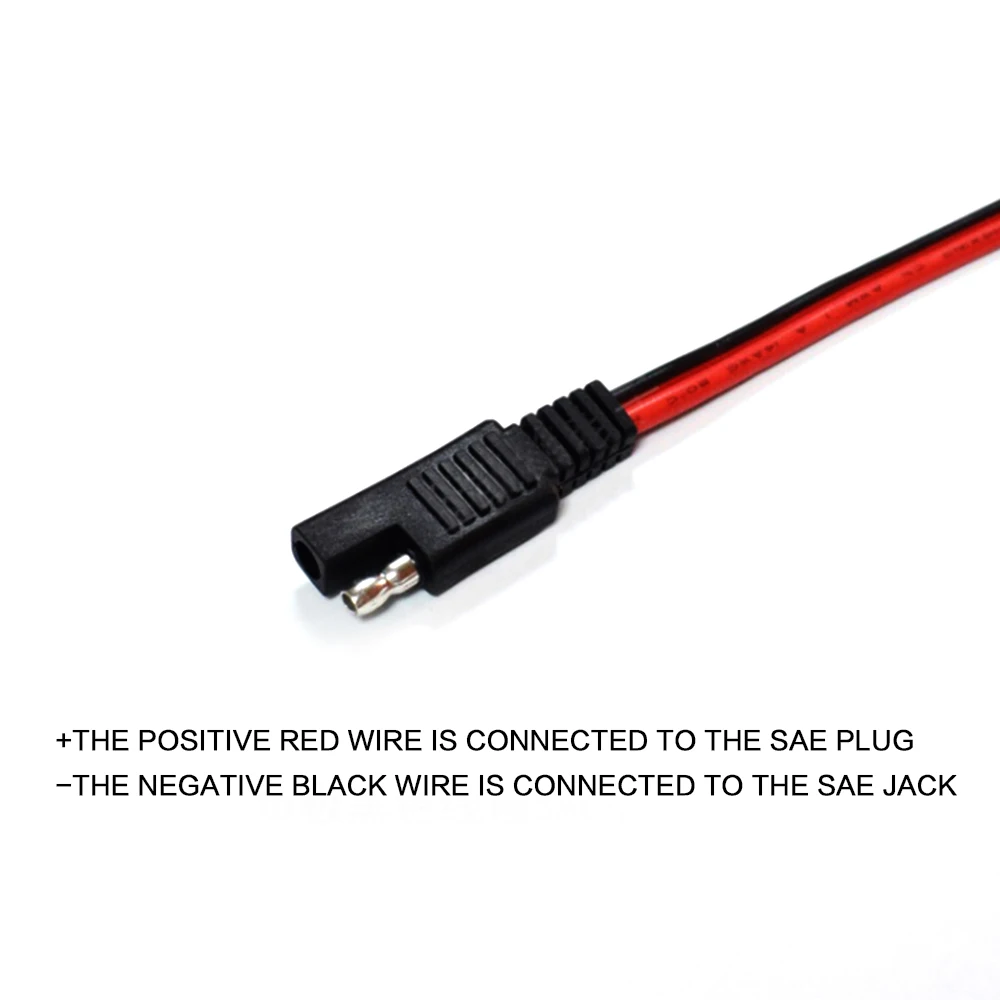 배터리 악어 클립 케이블 하네스, SAE 빠른 연결 해제 플러그, 14AWG, 36cm, 2 핀