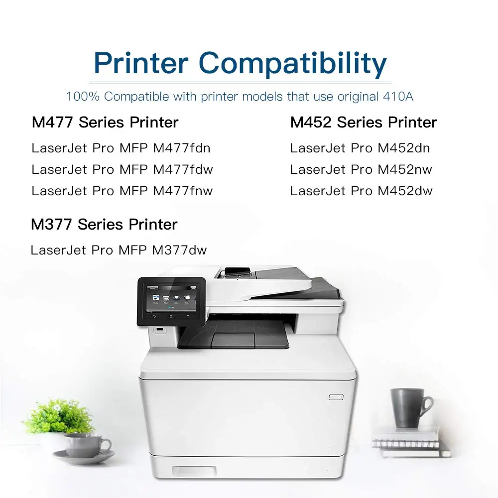 CF410A совместимый тонер картридж для замены HP 410A 410X CF410X Color LaserJet Pro M477fdw M477fnw