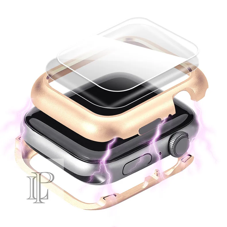 Магнитная Крышка для apple watch case apple watch 4 3 44 мм/42 мм iwatch band 40 мм/38 мм Защитная пленка для экрана
