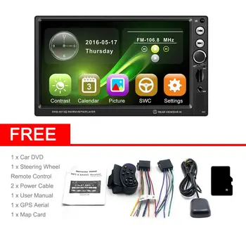 

SWM-8013G 7-Inch Large Screen GPS Navigation Car DVD Vehicle Audio Video Player Support Brake Prompt Mini TF Card