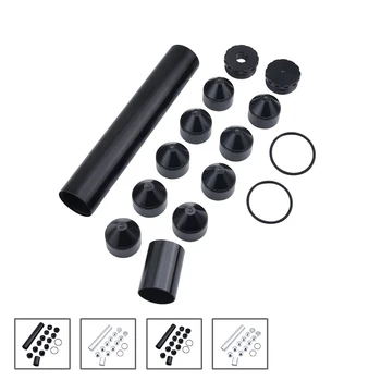 

SPEEDWOW 15pcs Aluminum Fuel Trap Solvent Filter 1/2-28 5/8-24 D Cell Storage Cups For NAPA 4003 WIX 24003