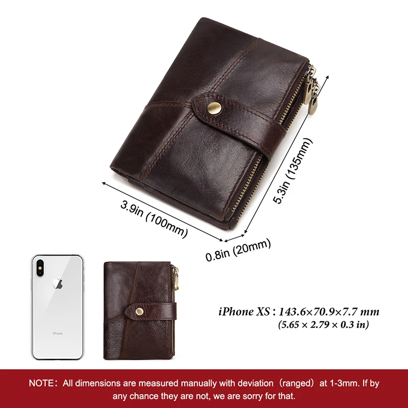 GZCZ RFID кошелек из натуральной кожи мужские кошельки Crazy Horse портмоне короткая