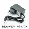 AC Converter Adapter DC 3V2A 5V2A 6V 2A 9V 12V 0.5A 500mA 15V 1A Power Supply Charger EU Plug 5.5mm * 2.5mm(2.1mm)  With lamp ► Photo 1/5