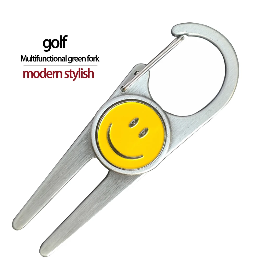 Divot Repair Tool - Metal Ball Marker Strumento di Riparazione Divot Magnetic Divot - Strumento Divot Verde Putting Alignment Turf per Golf