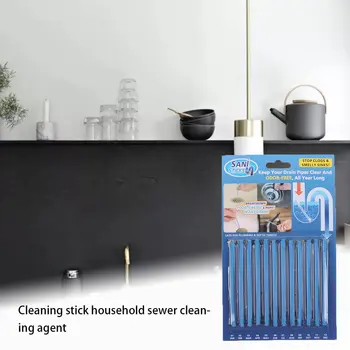 

Sticks Drain Cleaner And Deodorizer Sticks Oil Sink Unblockers Sewer Pipe Toilet Cleaner Dredge Tool Rod for Kitchen Set