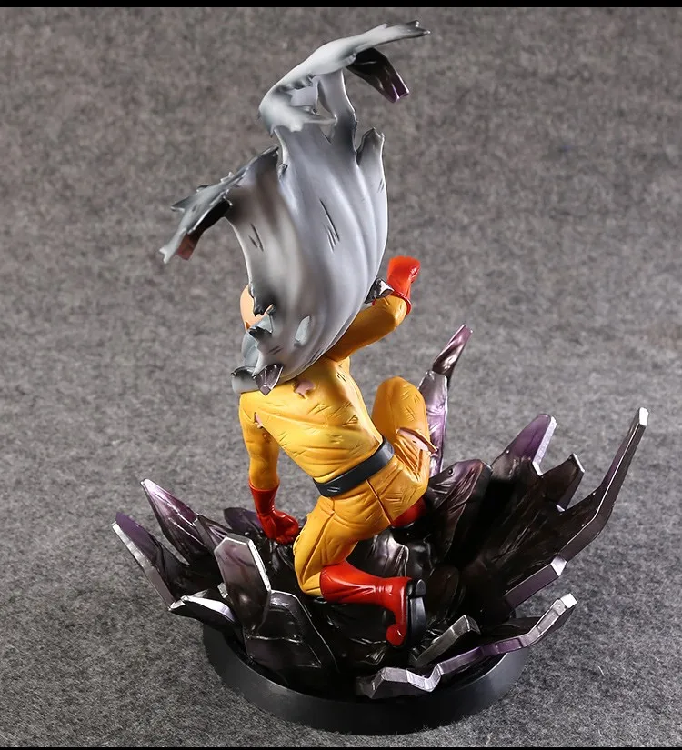 Аниме One Punch Man статуя Сайтамы 1/6 масштаб окрашенная фигурка ПВХ Сайтама фигурка Коллекционная модель игрушки 24 см