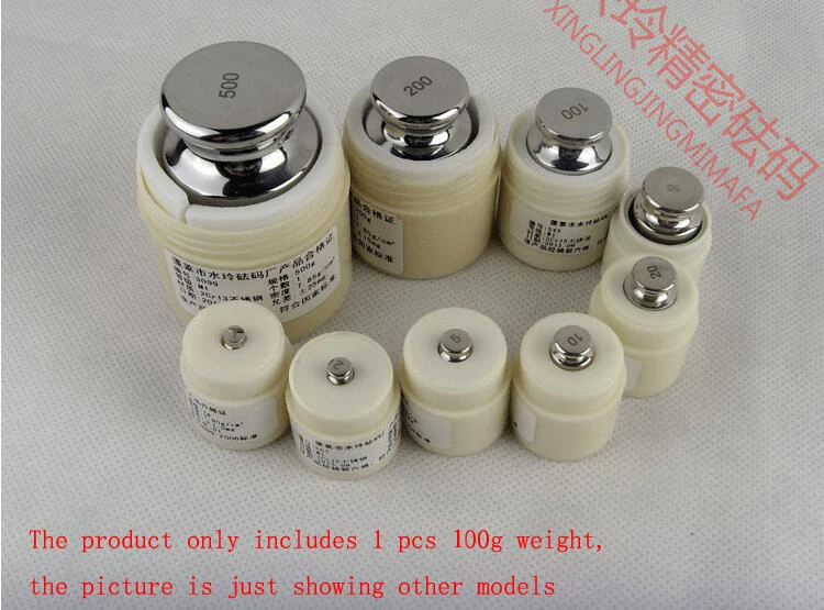 

F1 Grade 1 pcs 100g 304 Stainless Steel Digital Scale Calibration Weights With calibration check, precision Packed