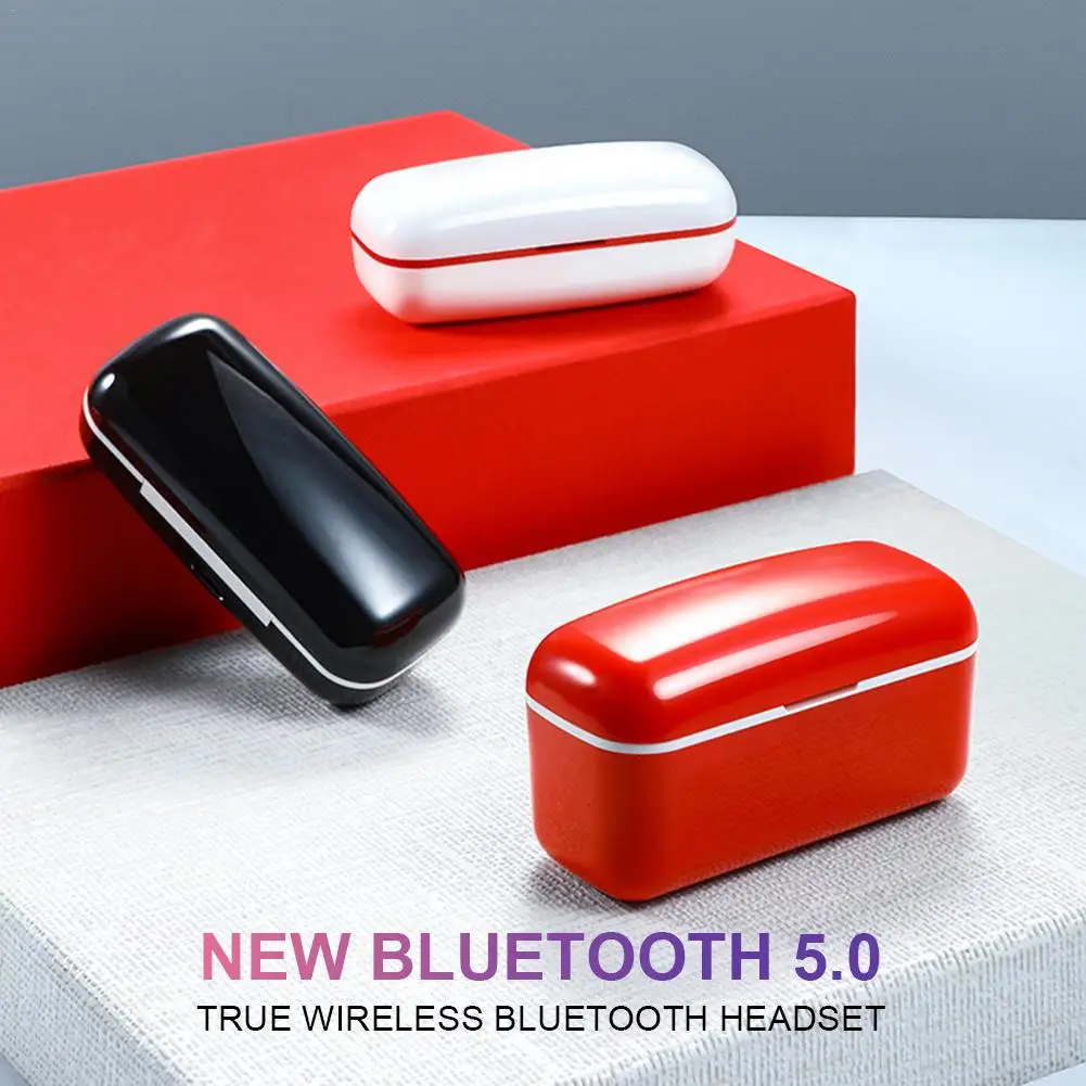 Мини Bluetooth V5.0 HiFi наушники беспроводные стерео спортивные наушники стерео сенсорное управление гарнитура с зарядным устройством