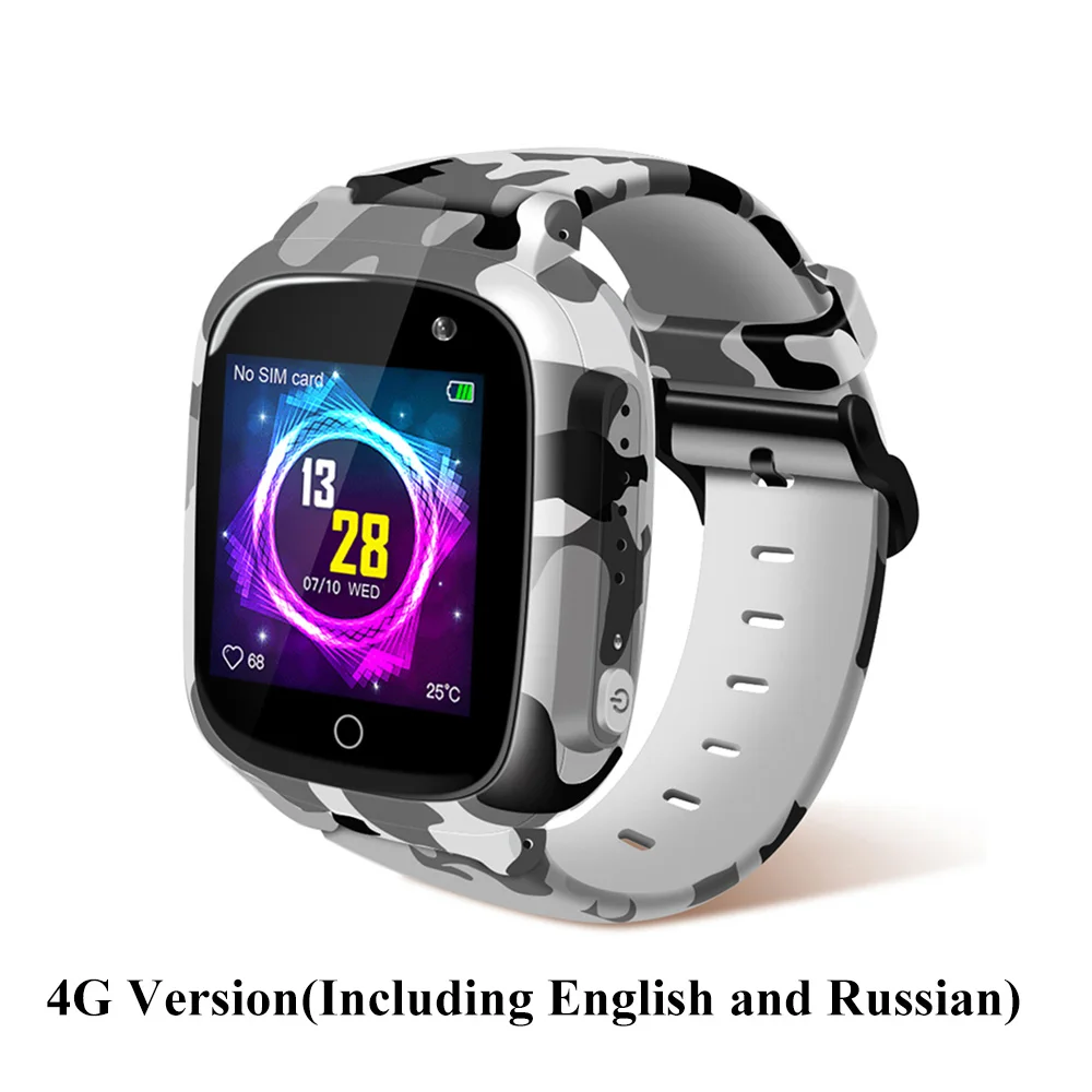 LEMFO 4G Детские умные часы с цветным экраном, gps, SOS, в один клик, местоположение вызова, 600 мАч, анти-потеря, монитор, Детские умные часы - Цвет: 4G Version