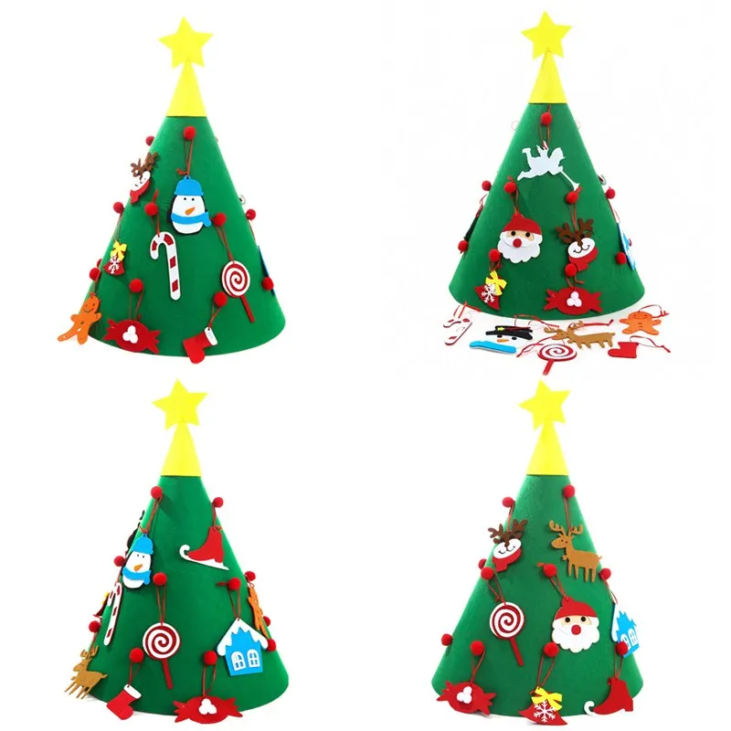 Теплая Рождественская елка, новогодние подарки, снеговик с орнаментом ручной работы, детский подарок, украшение для рождественской вечеринки C01