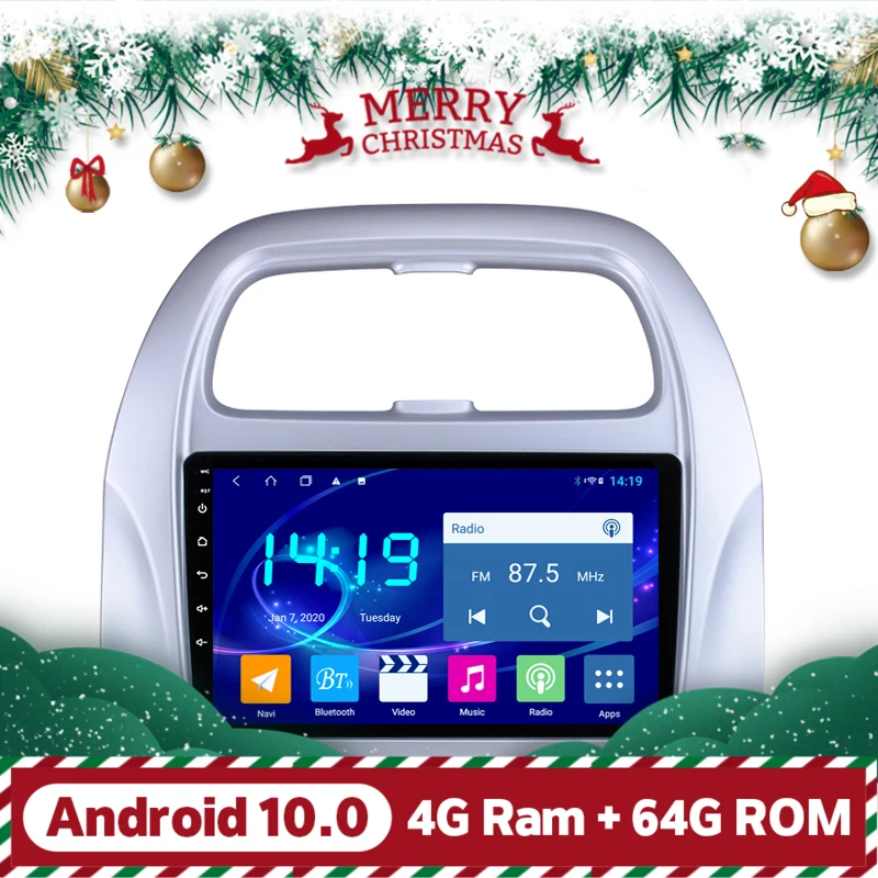 9 дюймов Автомобильный GPS навигатор 4 Гб RAM Android 10 Радио экран для CHEVROLET Spark Beat 2018 2019