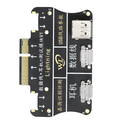 WL V6 ЖК-экран цветной программатор для IPhone 11 XR XSMAX XS 8P 8 7P наушники/сенсорный/аккумулятор ремонт хороший как Qianli ICopy - Цвет: Earphone Board