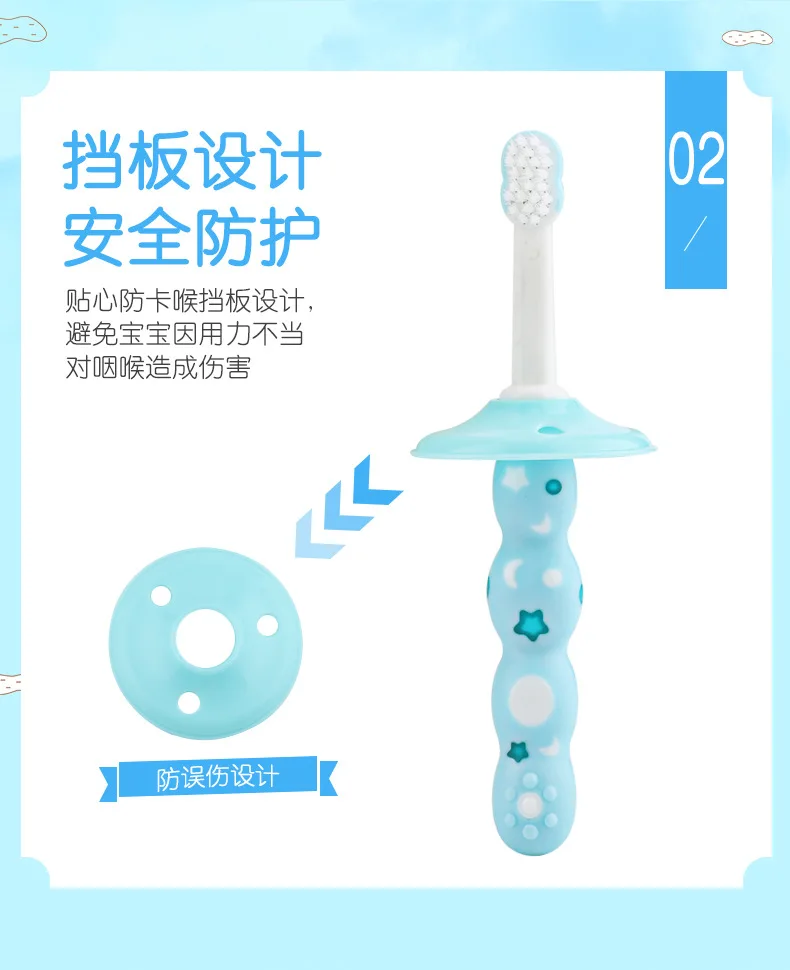 Kent CHILDREN'S Toothbrush Soft Bristle Fine Wool Gum Care 3-4-5-6-Year-Old Men And Women Baby Kids Small Head