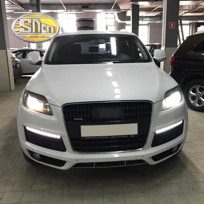 Дневные ходовые огни без ошибок для Audi Q7 2006 2007 2008 2009 светодиодный ные дневные