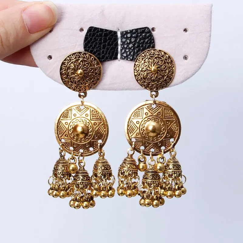 Болливуд Этническая Свадебная Невеста Kundan Jhumka Jhumki индийские bahuбали висячие