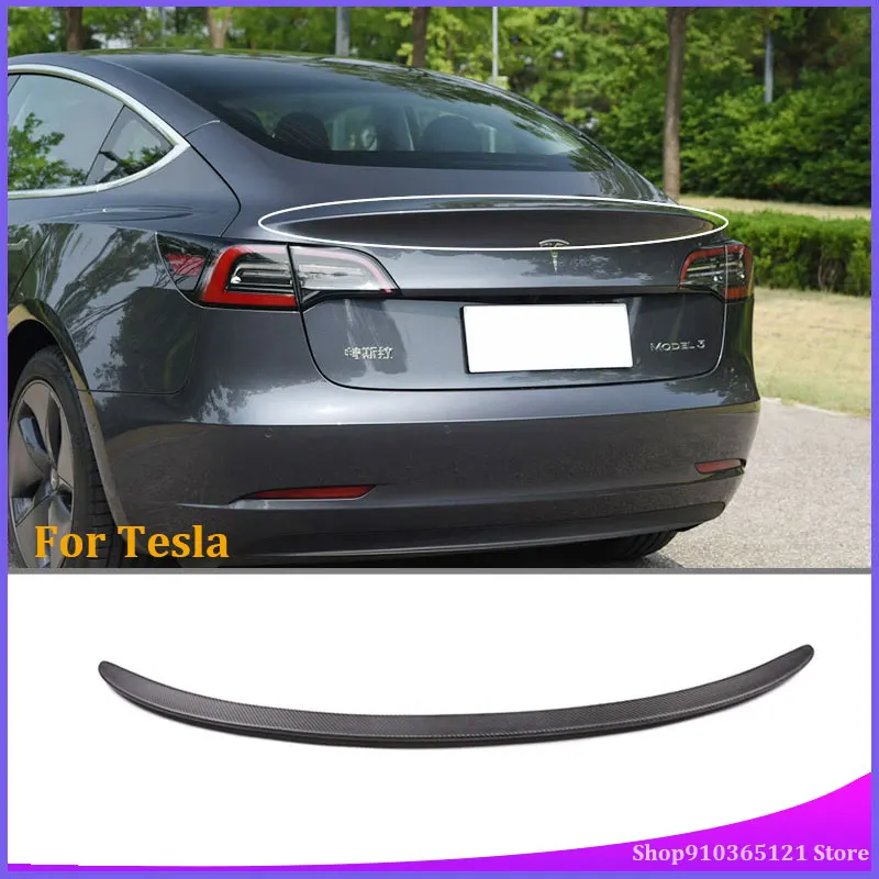Задняя крышка из углеродного волокна для Tesla Model 3 2017-2020 | Автомобили и мотоциклы