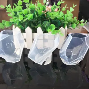 

3D Geometric Stone Shape Candle Silicone Mold DIY Aroma Gypsum Plaster Craft Mould Small Candle Resin Soap Molds Xmas Home Decor