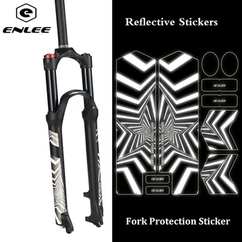

ENLEE 3D Reflective Stickers MTB Bike Protect Fork Stickers Repeat Paste Anti-Skid Waterproof Mountian Road Bicycle Accessories