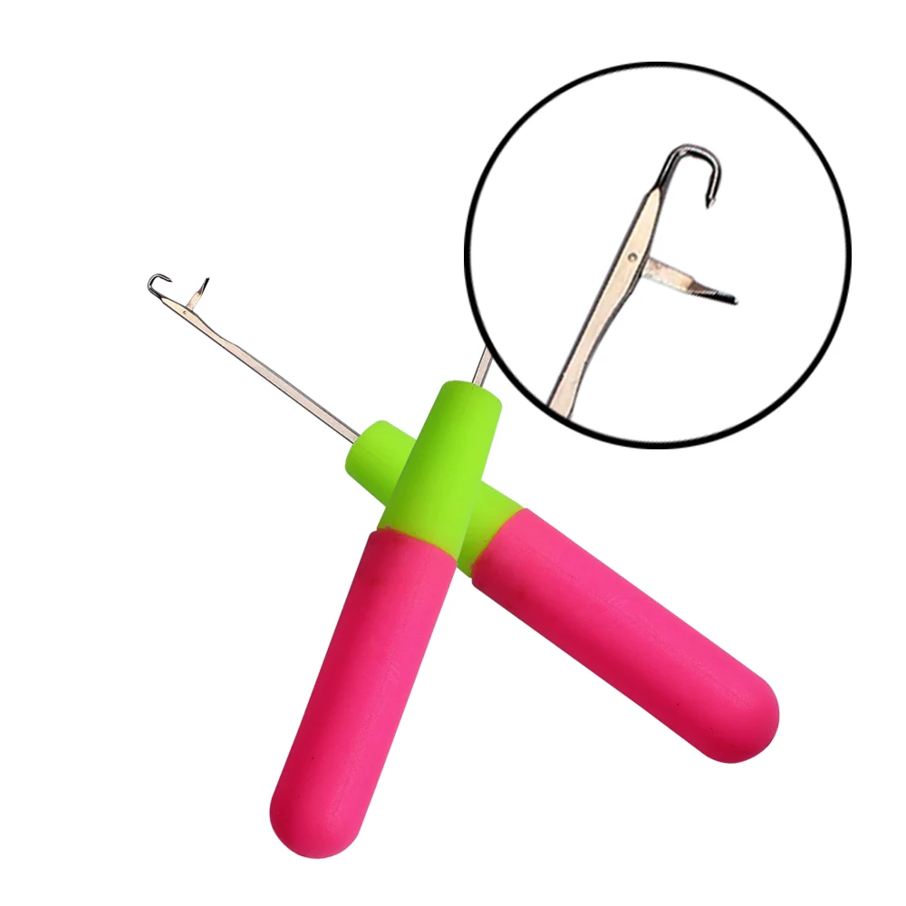 Crochet Hooks Hair Extensions Tool Latch Hook Crochet Needle Holder