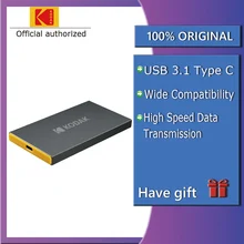 Kodak внешний твердотельный накопитель X250 120G 240GB портативный внешний жесткий диск 480GB 960GB SSD USB3.1 type-c hdd для ноутбука