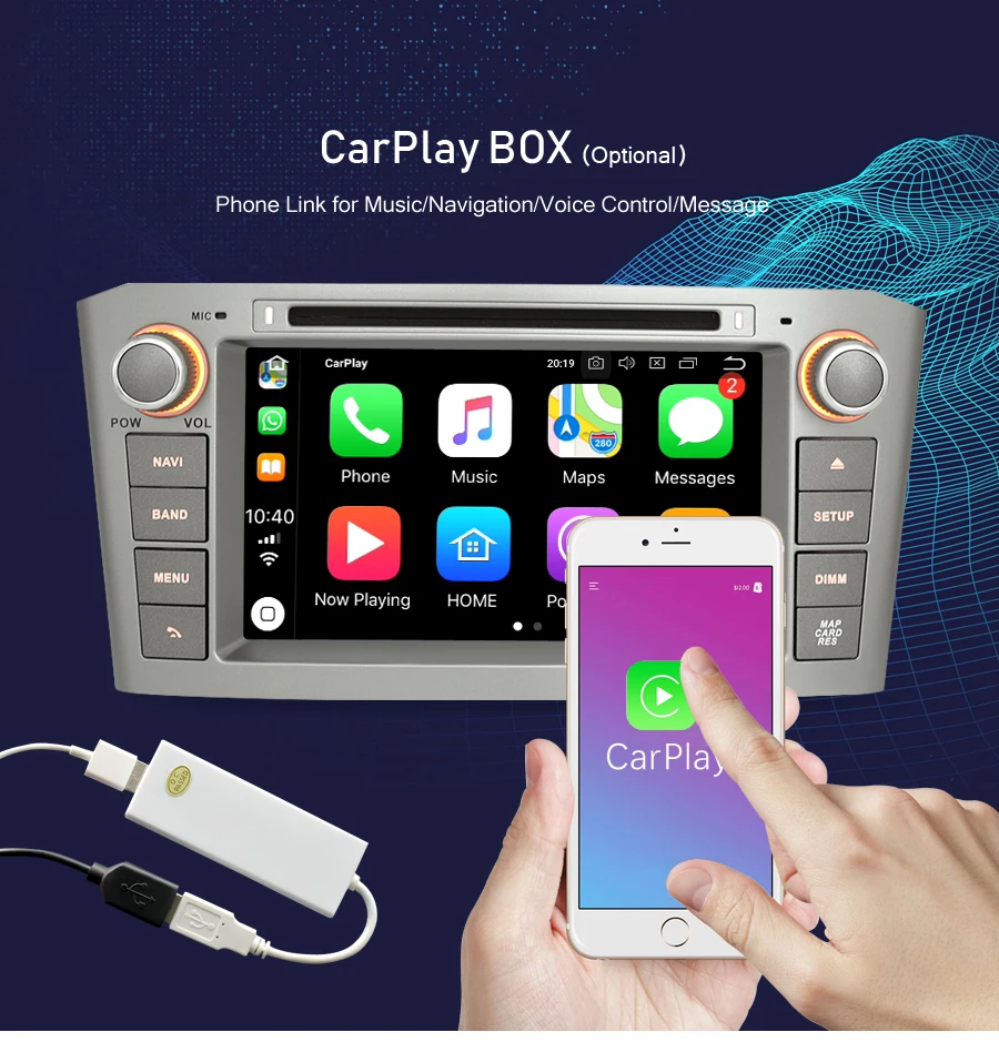 4G ram Android 9,0 автомобильное радио gps Мультимедиа Стерео dvd-плеер для Toyota Avensis T25 2003-2008 Авто Аудио навигация головное устройство