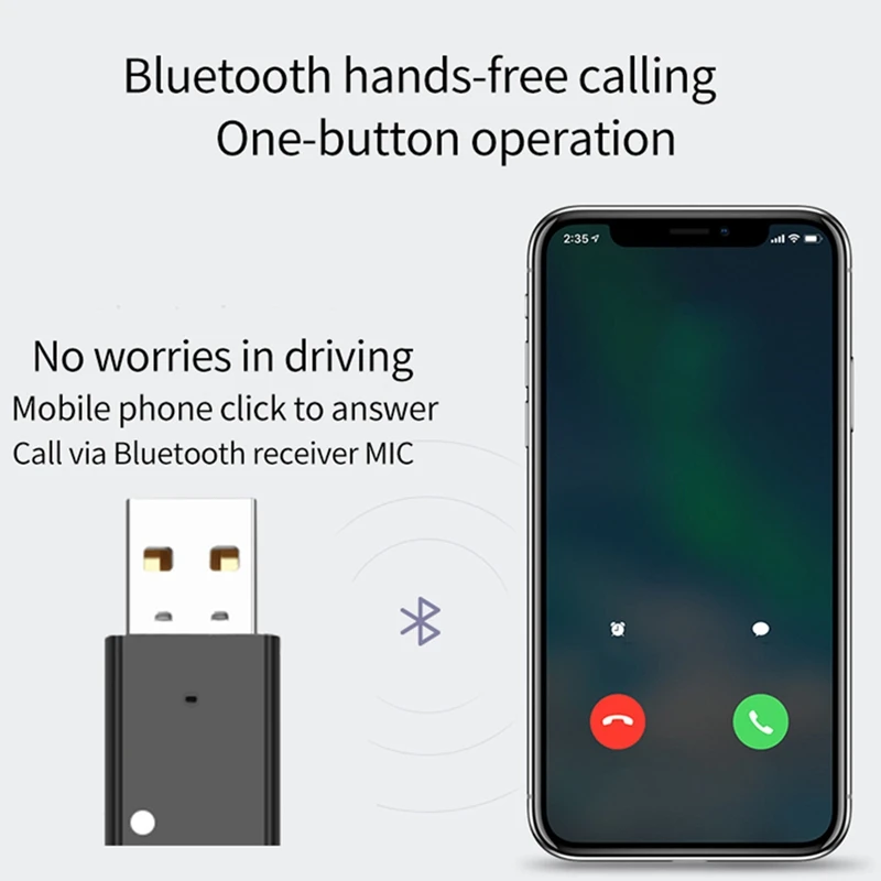 Bluetooth 5,0 приемник музыкальный аудио приемник автомобильный передатчик беспроводной адаптер телефон Громкая Связь Динамик 2,4 МГц