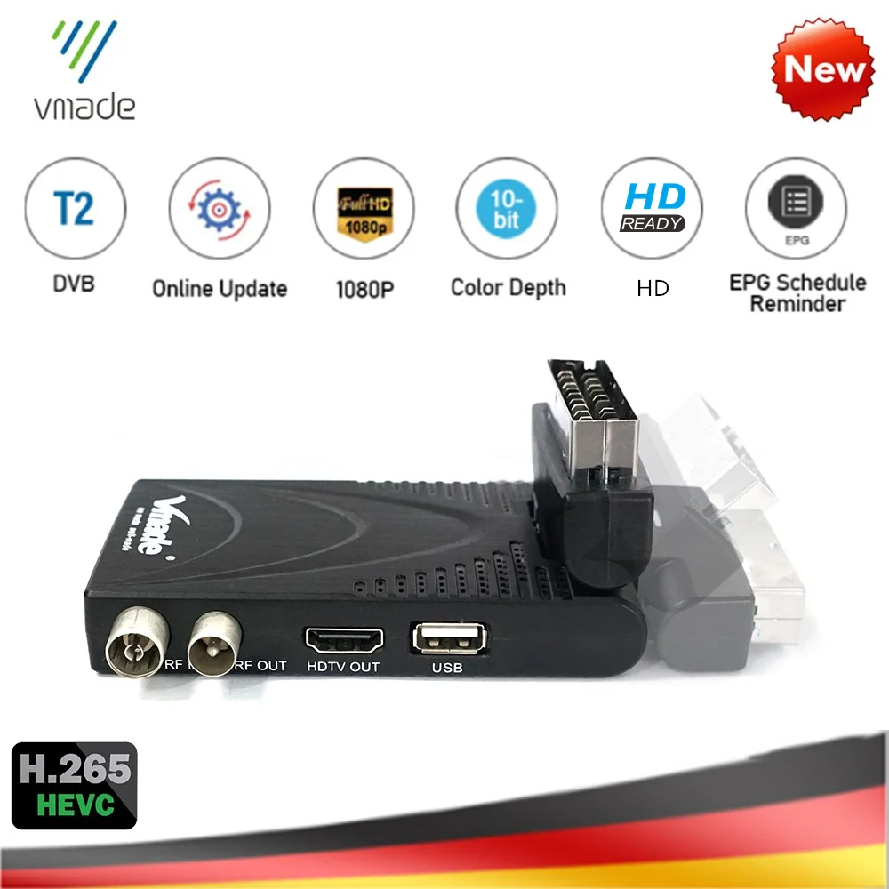 

Hot Selling Europe DVB T2 K7 Terrestrial Receiver Full HD 1080P Digital TV Tuner H.265/HEVC Meecast Youtube M3U Mini TV Box