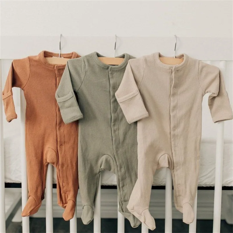 Верхний комбинезон с длинными рукавами для новорожденных мальчиков и девочек, разноцветный комбинезон, хлопковый повседневный комбинезон одежды снаряжение, Sunsuit