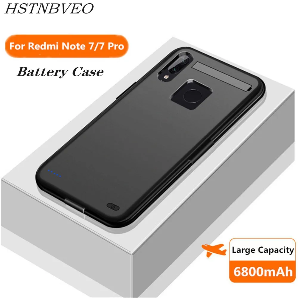 

HSTNBVEO 6800mAh Power Bank Charging Case For Xiaomi Redmi Note 7 Pro Battery Charger Cover For Xiaomi Redmi Note 7 Power Case