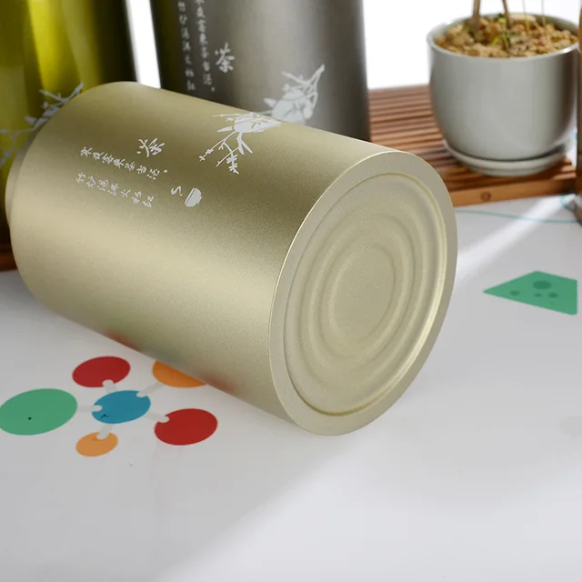 Rozsdamentes Acél Tároló Tartály Kreatív Otthoni Többcélú Tea Caddy Nedvességálló Lezárt Konzervtartók - Image 5
