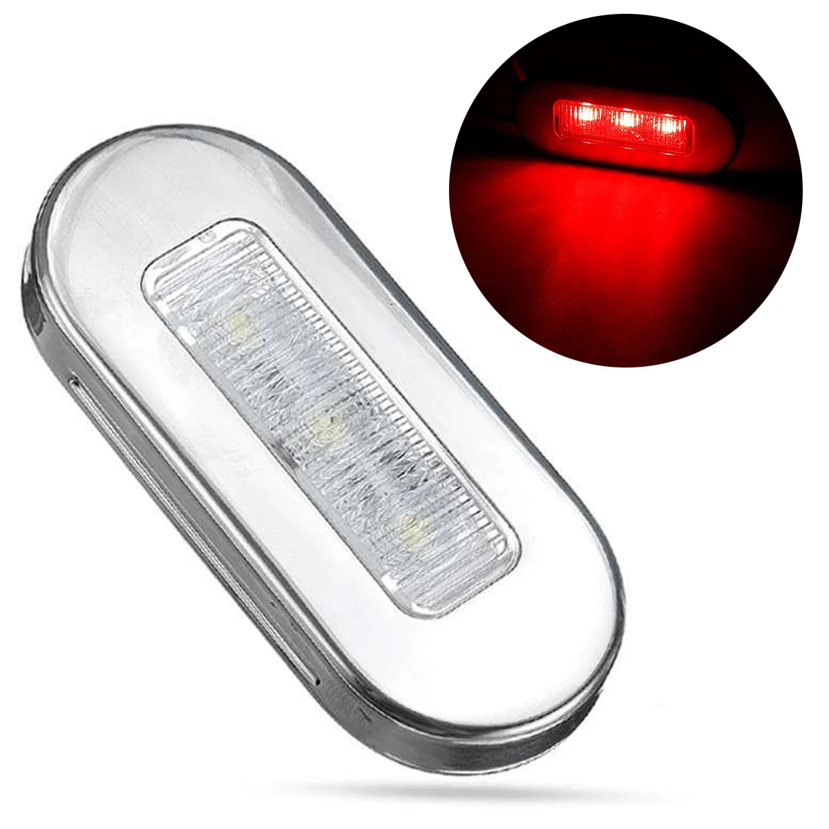 2 шт., низкая мощность, 12 В, 3LED, навигационный светильник из нержавеющей стали, боковой светильник для лодки, Парусный светильник, универсальный, подходит для 12 В, для лодки, яхты, морской лодки