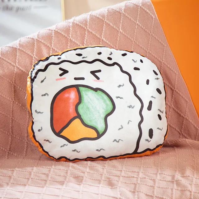 50CM Creative Simulation Sushi Milk Pillow Soft Stuffed Food Doll Sofa Cushion Funny Home Sofa Decor Girls Birthday Xmas Gifts