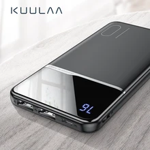 KUULAA Power Bank 10000mAh Портативное зарядное устройство Poverbank 10000 мАч Dual USB сверхтонкое зарядное устройство для Xiaomi Mi 9 8 iPhone