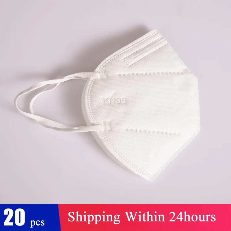 

In Stock Ready Ship 20pcs Protective Mask Safety Mask PM2.5 Haze Fog Dustproof Activities Mask