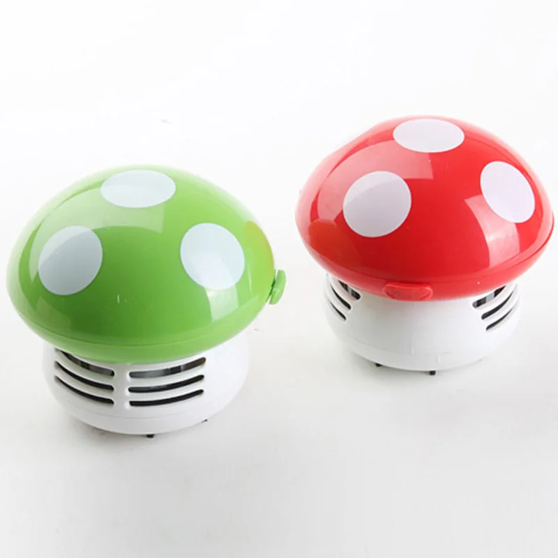  Small Vacuum Cleaner Desktop Cartoon Mushroom Mini Keyboard Dust Collector 2019ing
