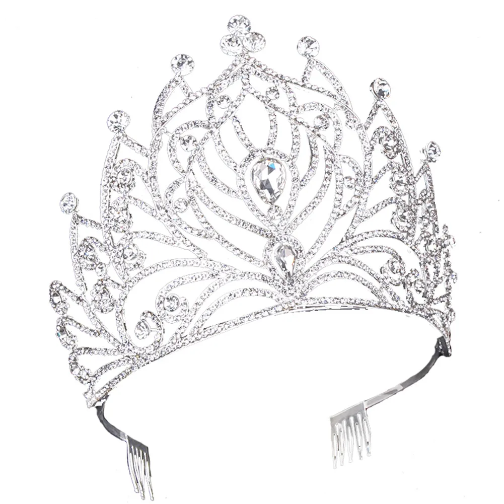 Стразы для невесты корона свадебная диадема повязка на голову "Принцесса" Свадебные аксессуары для головных уборов для женщин JS24
