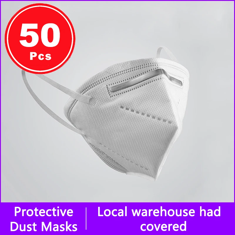 

Fast Delivery Hot Sale N95 Dustproof Anti-fog And Breathable Face Masks KN95 Mask 95% Filtration Features 50 Pcs