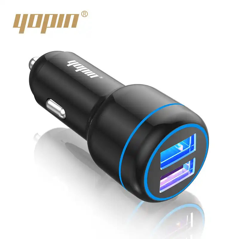 Yopin новый стиль QC3.0 супер быстрая зарядка автомобильное зарядное устройство многофункциональное двойное USB Автомобильное прикуриватель автомобильное зарядное устройство
